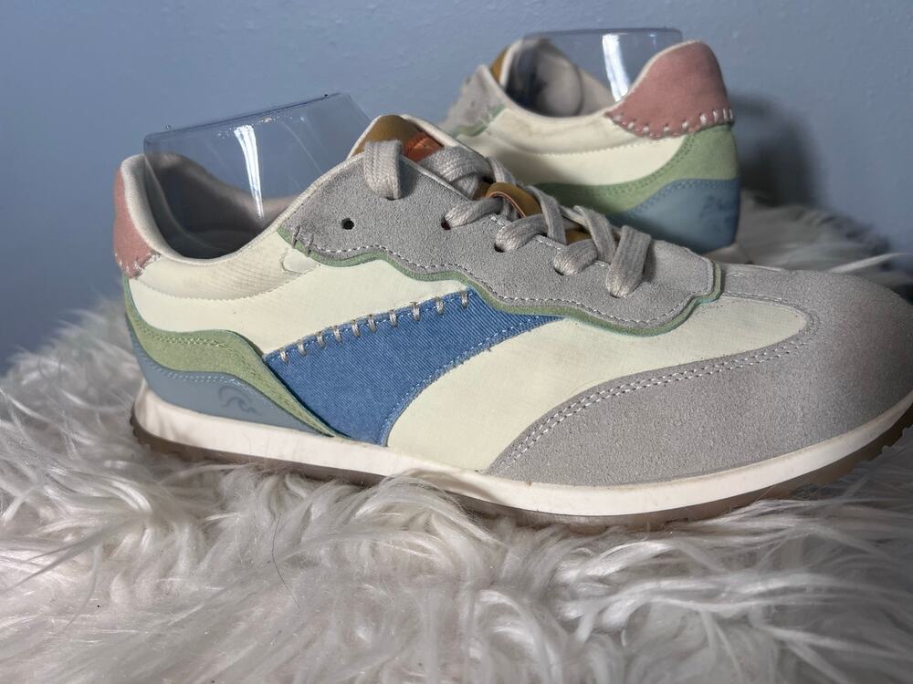 Blowfish Malibu Valley Sz 8.5 EU 39 Multi Sneaker Shoe Pastel Womens Colorblock